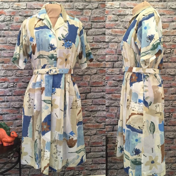 Vintage 1980's WILLI of California Belted Shirt Dr