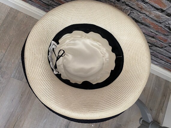 New with Box! Marina Killery Couture Straw Hat (Princess Diana\'s) Milliner Vintage 1995 Marina Hillery Couture Straw Hat (princess  main image 4