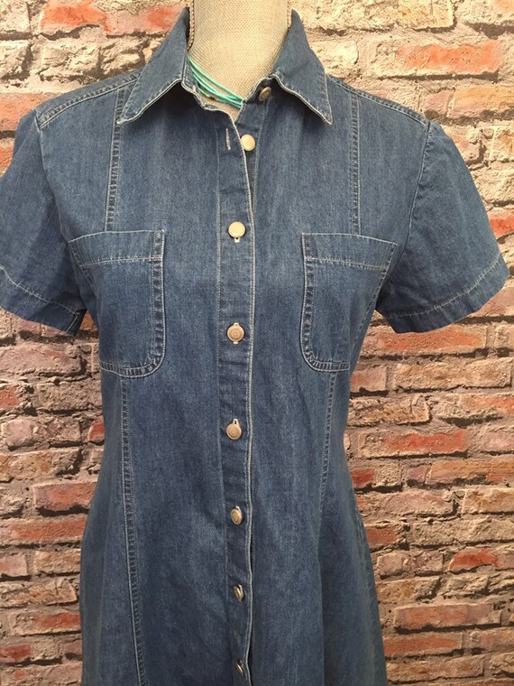 laura ashley denim dress