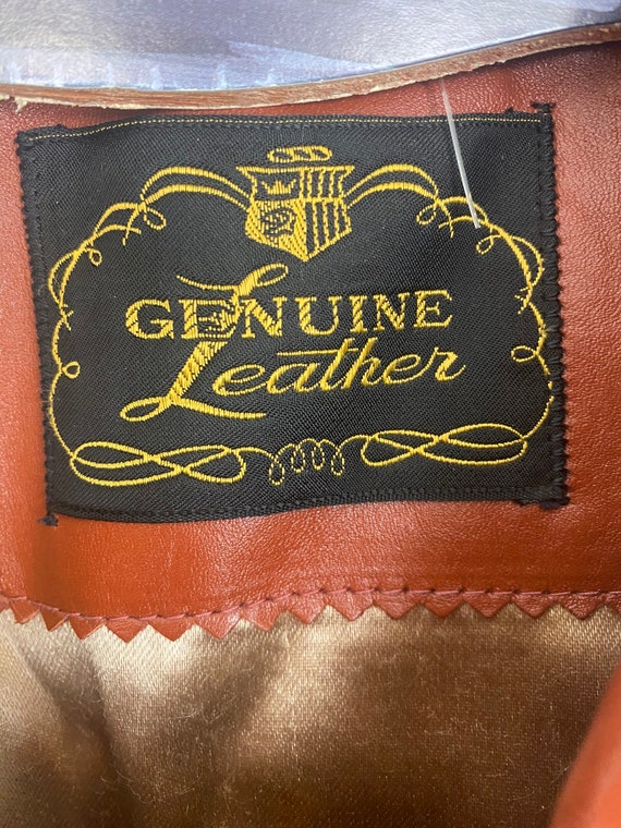Vintage Men’s Genuine Leather Trenchcoat, Removab… - image 6
