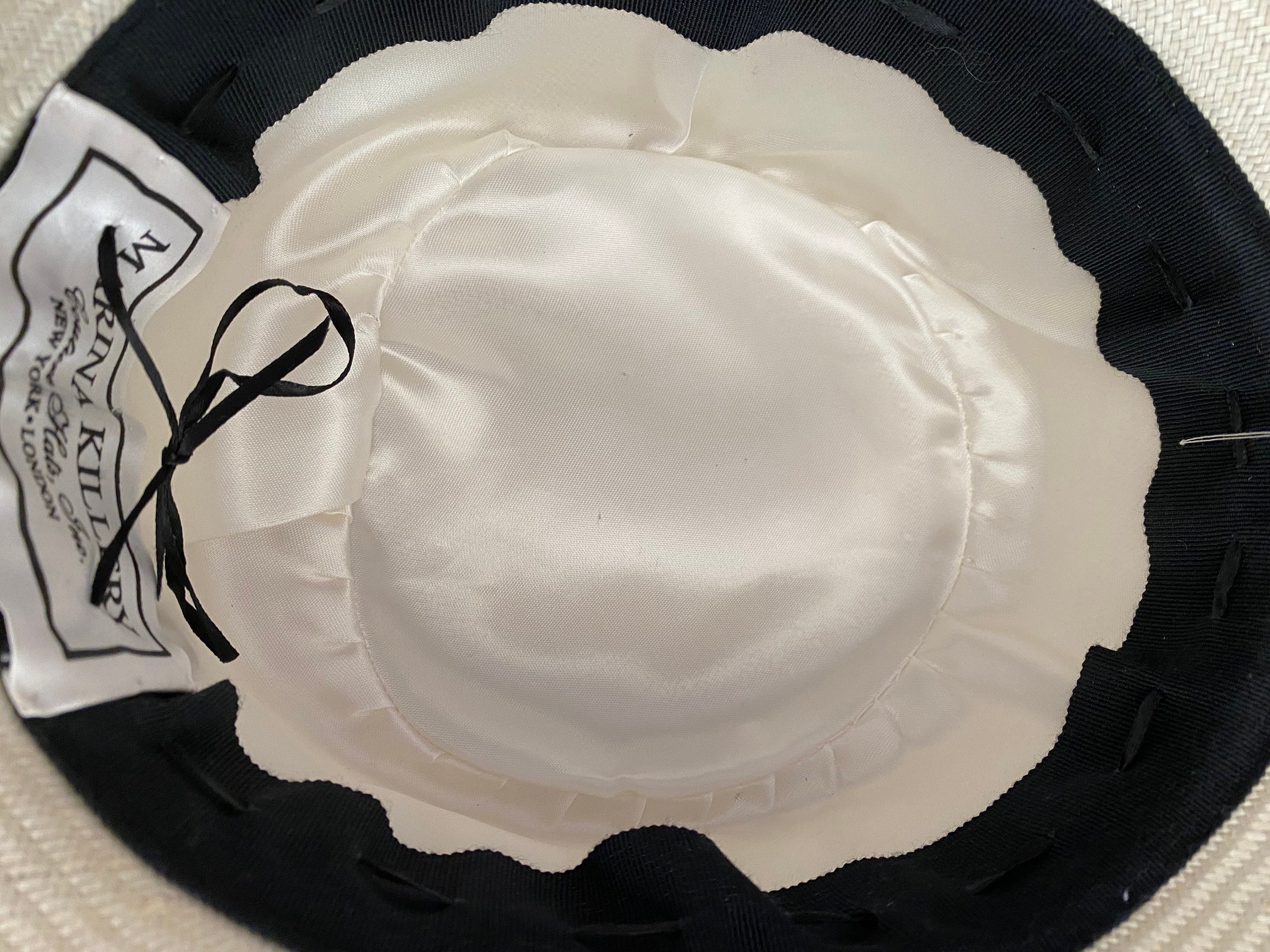 Vintage 1995 Marina Hillery Couture Straw Hat (princess 