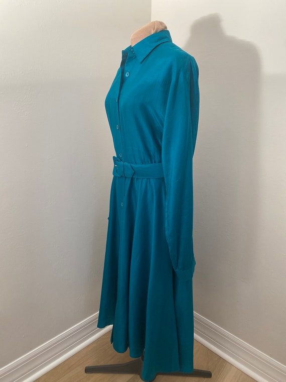 Vintage Pat Argenti 1980’s Silk A Line Midi Dress… - image 3