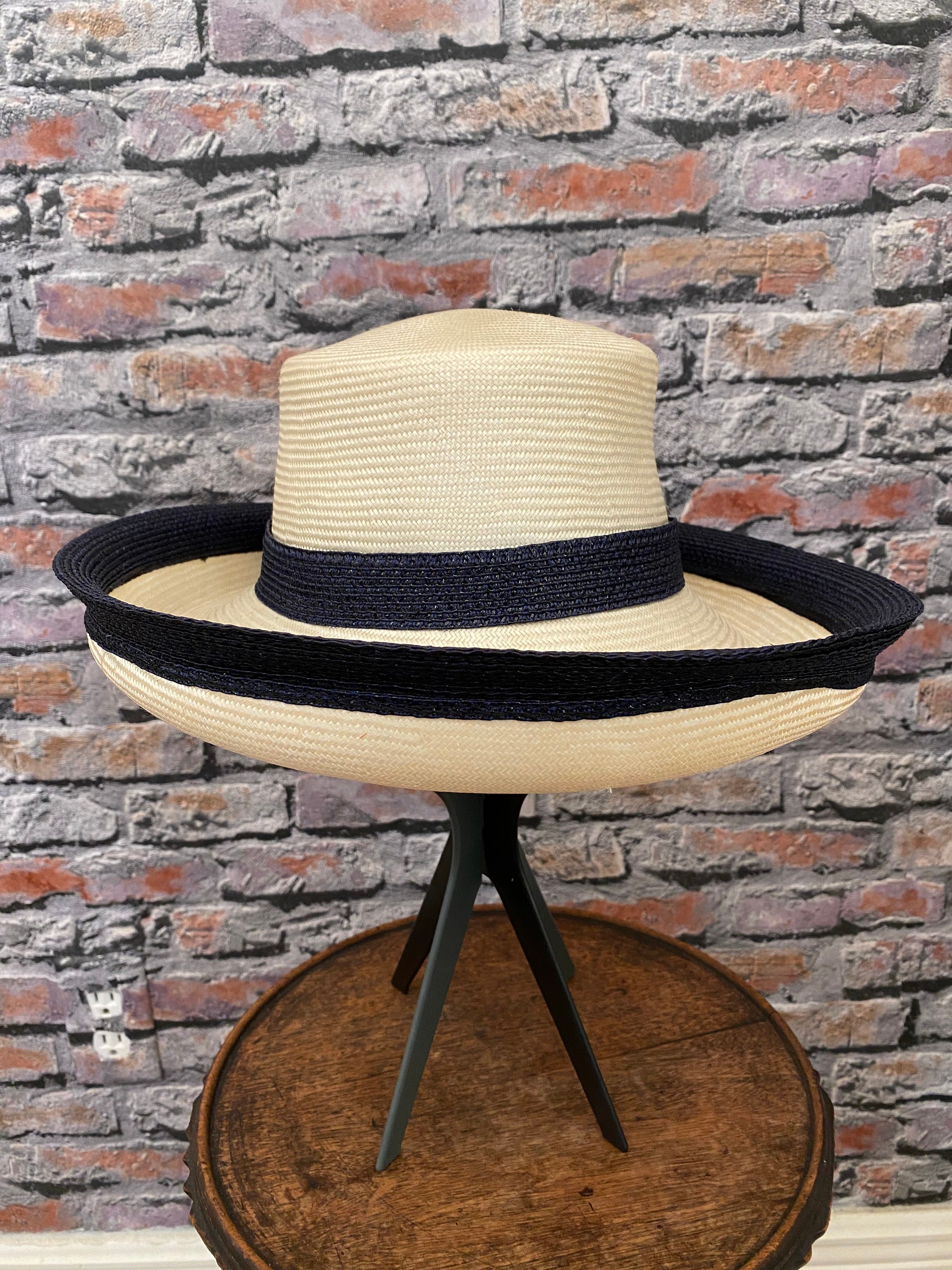New with Box! Marina Killery Couture Straw Hat (Princess Diana\'s) Milliner Vintage 1995 Marina Hillery Couture Straw Hat (princess  main image 2