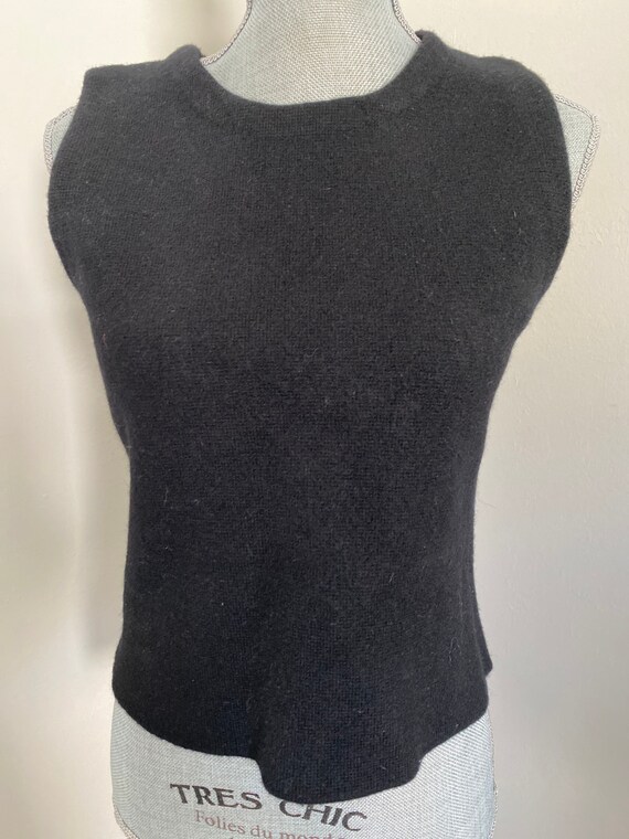 Vintage Isaac Mizrahi 1990’s Black Merino Wool Fitted… - Gem
