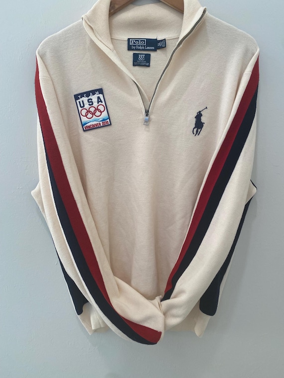 Vintage Polo Ralph Lauren Mens Olympic Team U.S.A. Wool Sweater