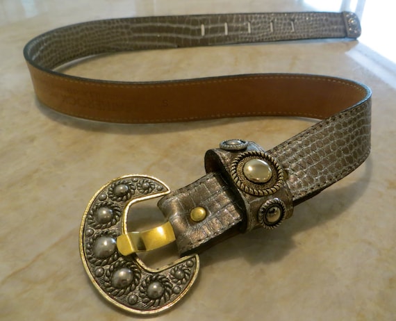 Vintage Leatherrock Studded Leather Belt s-l400.jpg main image 2