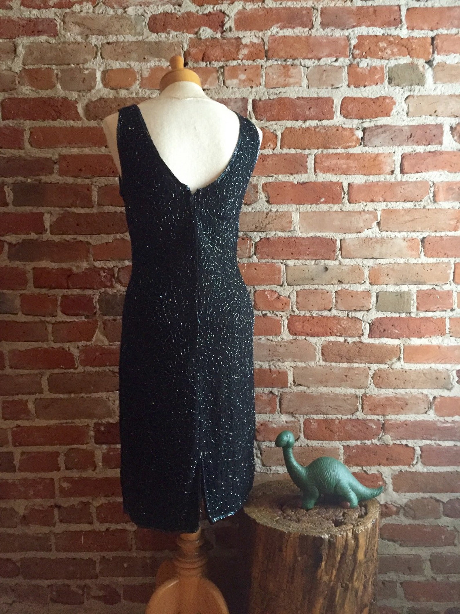 1980s sequin cocktail dress