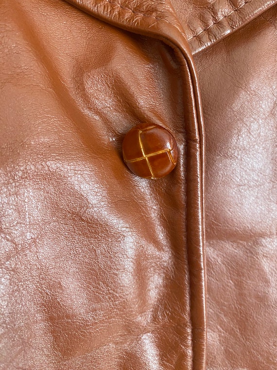Vintage Men’s Genuine Leather Trenchcoat, Removab… - image 5