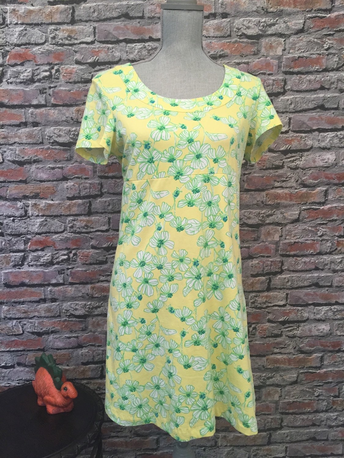 Vintage Lilly Pulitzer Cotton Knit Floral Dress Size Small | Etsy