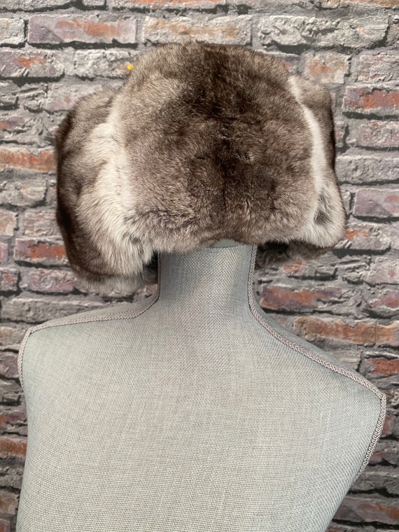 Cassin Brown Mink Fur Hat Vintage Cassin Bucket Style Hat Grey/silver Mink Fur - Etsy main image 4