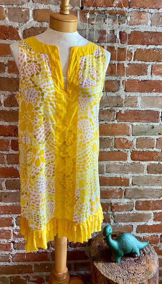 Vintage 1990’s J Crew BOHO Swim Cover-up Dress, S… - image 2