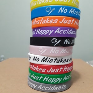 No Mistakes Rubber Bracelet