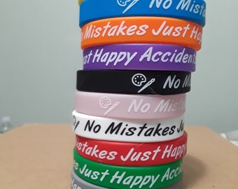 No Mistakes Rubber Bracelet