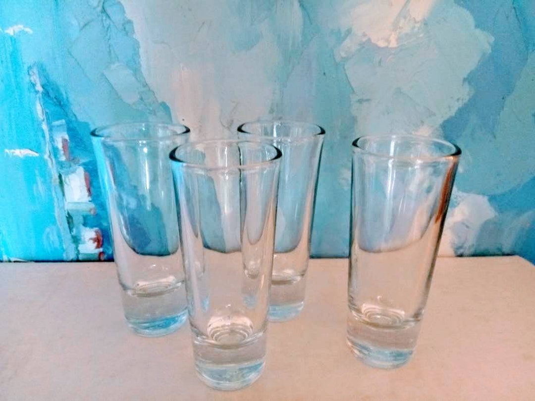 Shot Glassesvintage Shot Glassesset of Four Shot Etsy