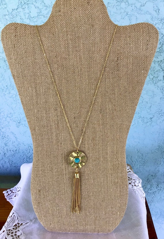Turquoise Necklace-Costume Jewelry Necklace-Long T