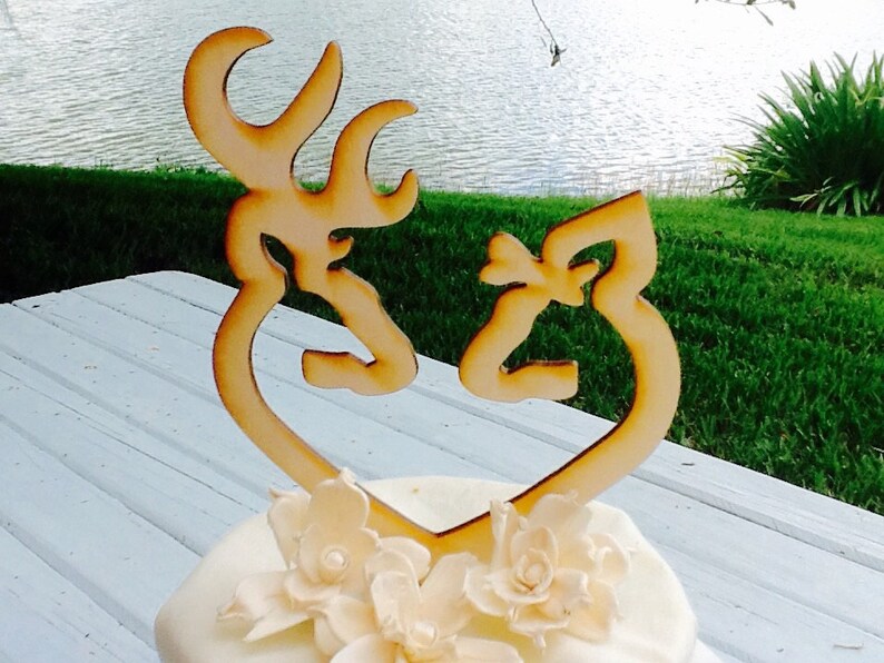 deer cake topper buck