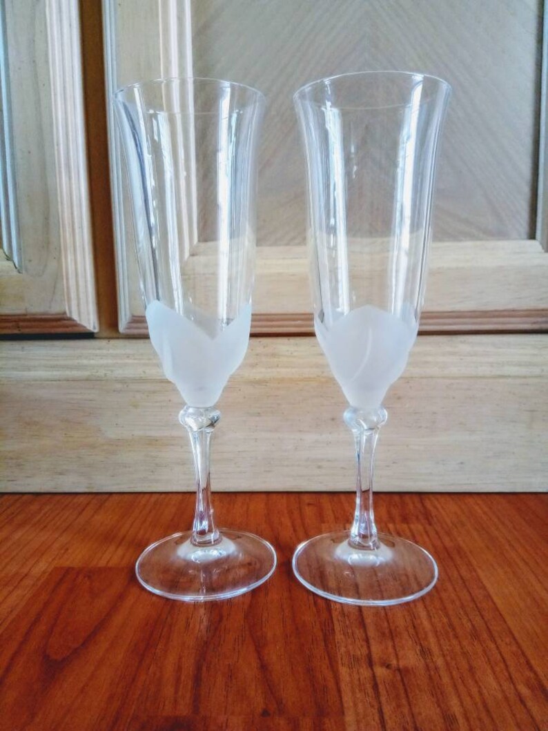 Champagne FlutesJG Durand Florence Satine Crystal 4 oz Etsy