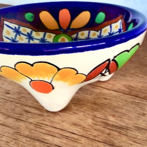 Ring dish Footed  Mexican Pottery Trinket Dish-Mexican Pottery Catch All Dish