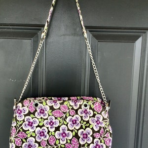 Vera Bradley Shoulder Bag-plum Petals Vera Bradley Chain Handles