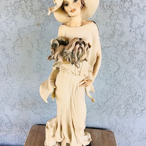 Giuseppe Armani Figurine -Sophia Art 0636-F Woman with Dog Statue FREE SHIPPING