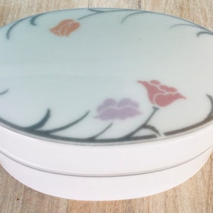 Dansk Ring Box-Porcelain Covered Box-Dansk floral Jewelry Box -FREE SHIPPING