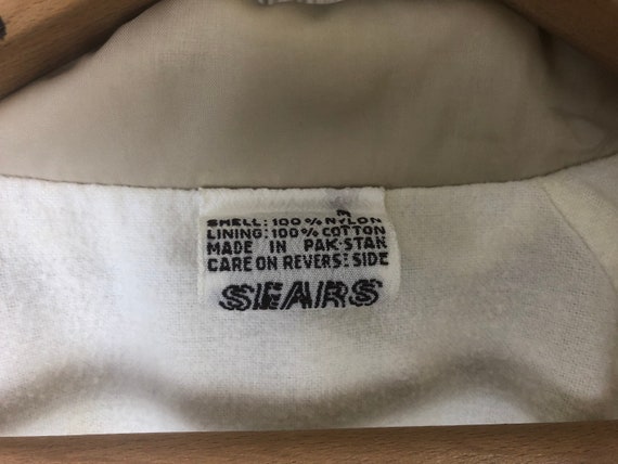 Vintage 1980'S Sears Ripstop Nylon Jacket, Men's Size XL Nylon yellow type Vintage Second Hand