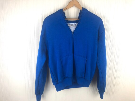 BASIC Vintage Super Soft Blue Zip Up Hoodie with W