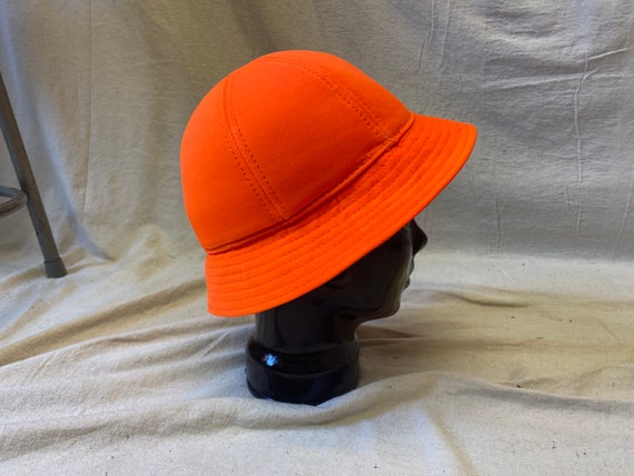 Blaze Orange Vintage Bucket Hat. Size Small
