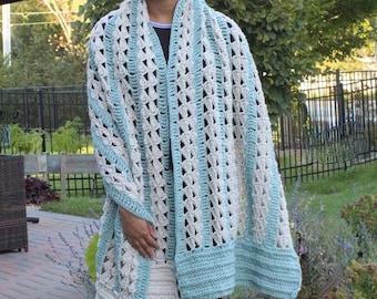 Avant Crochet Shawl Pattern, Shawl Pattern, Wrap Pattern, Crochet Pattern, Instant Download, Crochet Pattern, Pattern with video