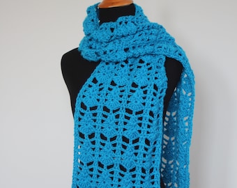 Simple Crochet Scarf Pattern, Crochet Scarf Pattern, Scarf Pattern, Instant Download, Crochet Pattern