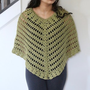 Charming Crochet Poncho Pattern, Crochet Poncho Pattern, Summer Poncho Pattern,Poncho Pattern,  Crochet Pattern, Instant Download