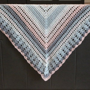 Modèle de châle au crochet triangulaire, modèle de châle, modèle d&#39;enveloppe, modèle de crochet, téléchargement immédiat, modèle de crochet