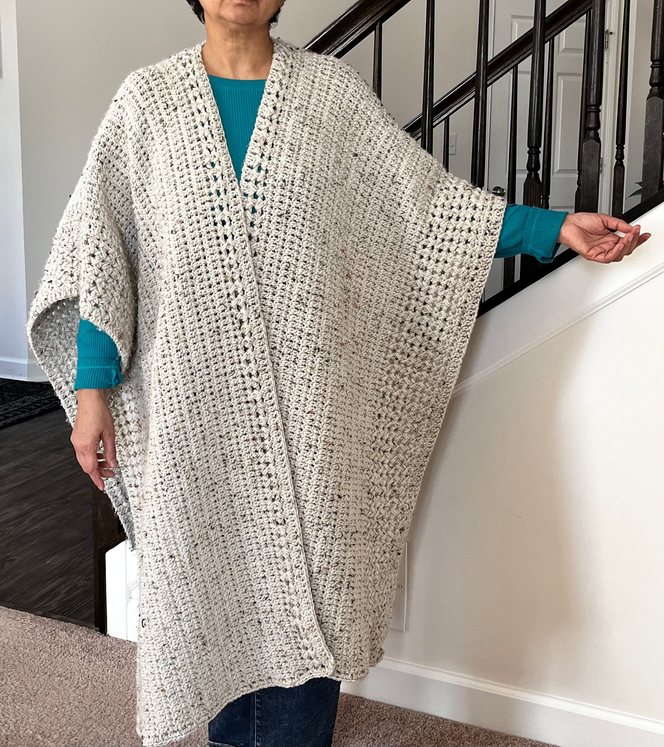 Crochet Spring Ruana Pattern Prairie Ruana Pattern, Crochet Ruana Pattern, Shawl Pattern, Instant ...