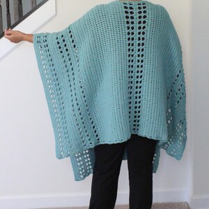 Cozy Nights Ruana Pattern, Crochet Ruana Pattern, Shawl Pattern ...
