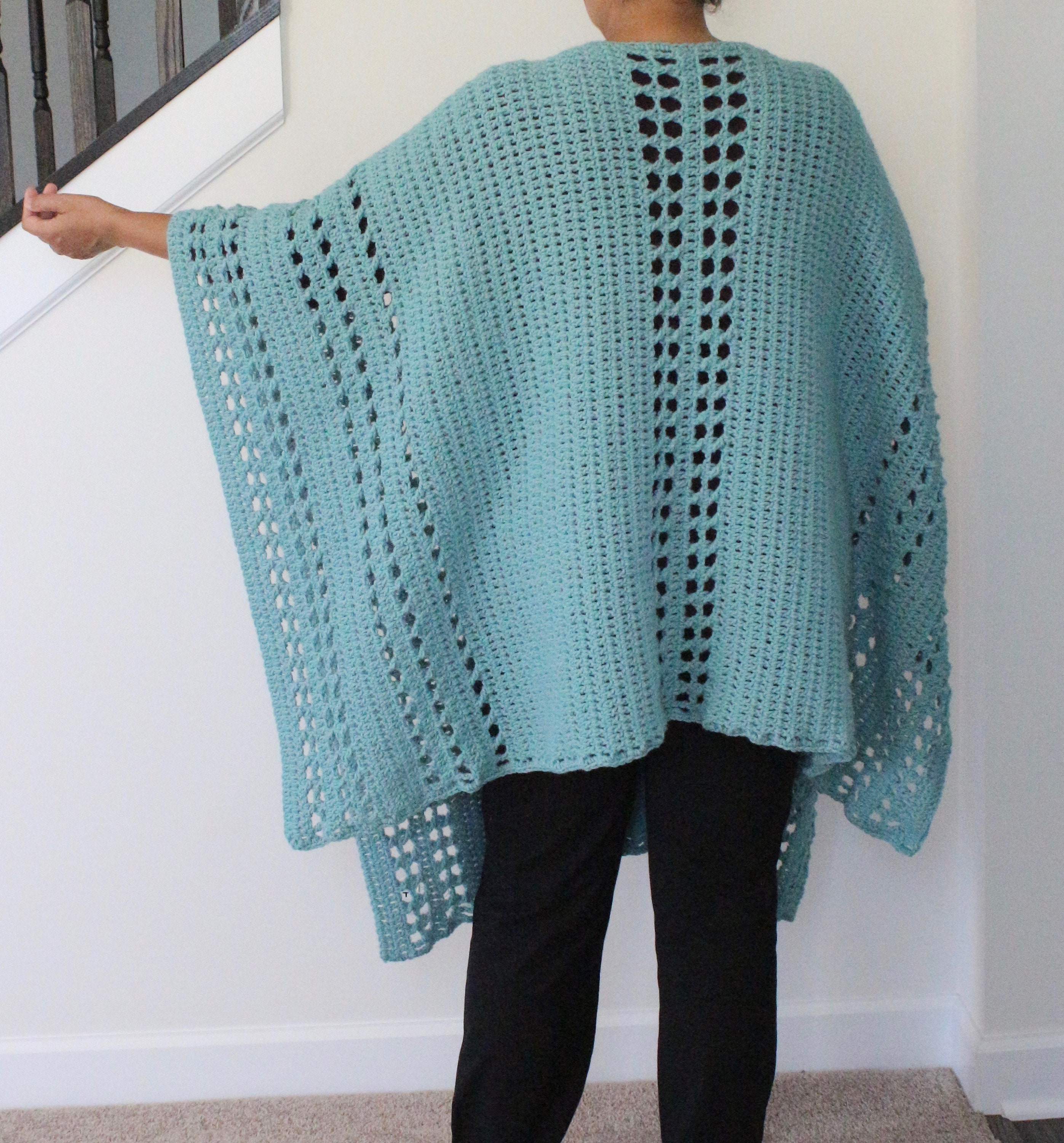 Cozy Nights Ruana Pattern, Crochet Ruana Pattern, Shawl Pattern ...