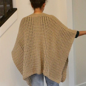 Simple&easy Ruana Pattern, Crochet Ruana Pattern, Shawl Pattern ...