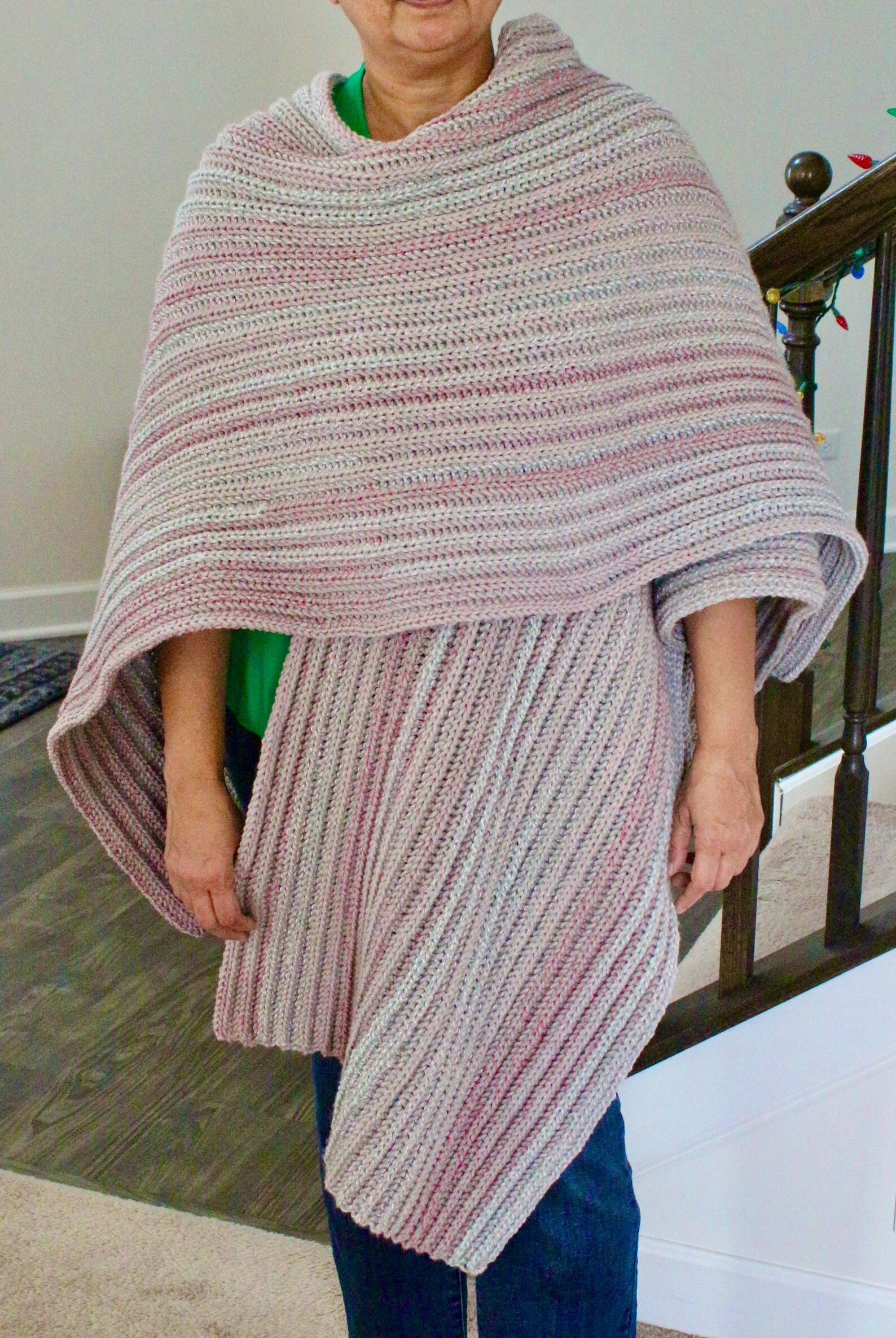 Ribbed Ruana Pattern, Crochet Ruana Pattern, Pattern W/light Video Help ...