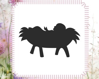 baby jesus stencil etsy