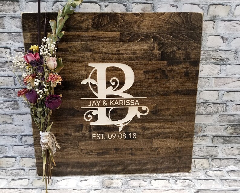 Wood Sign Wedding Gift Wood Guestbook Country Guestbook Rustic Guestbook Personalized Guestbook CARVED Wedding Guest Book Alternative