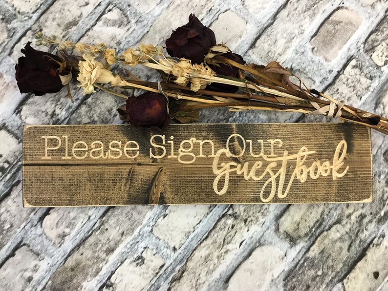 Wood Sign Wedding Gift Wood Guestbook Country Guestbook Rustic Guestbook Personalized Guestbook CARVED Wedding Guest Book Alternative