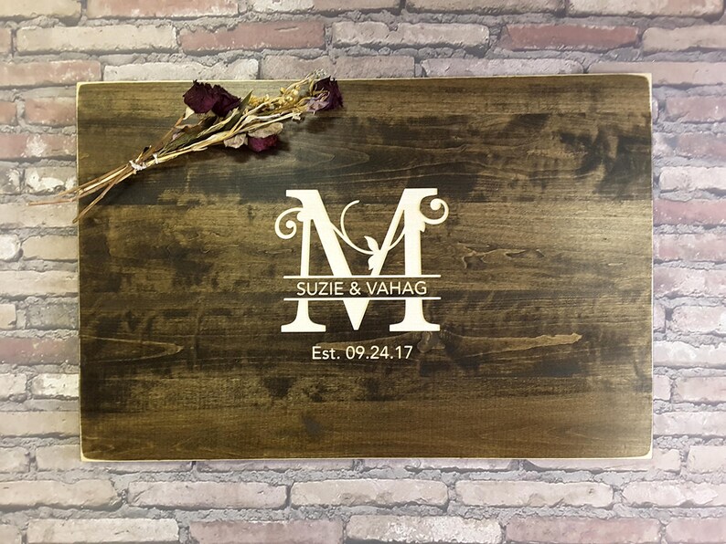 Wood Sign Wedding Gift Wood Guestbook Country Guestbook Rustic Guestbook Personalized Guestbook CARVED Wedding Guest Book Alternative