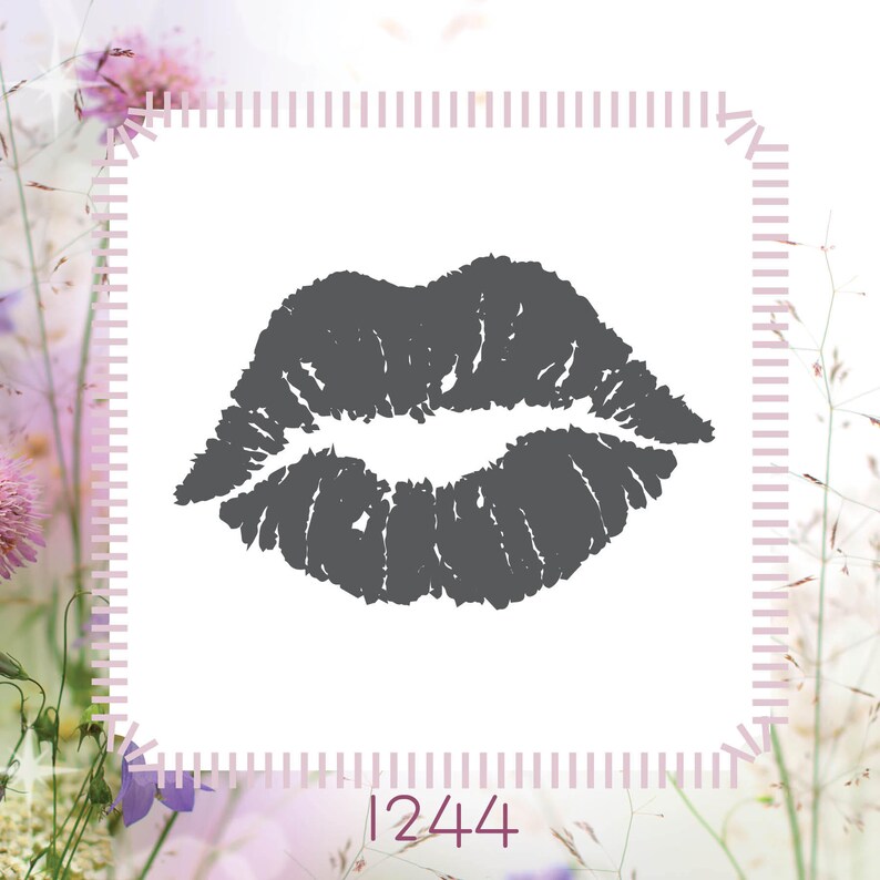 Lips Diy Reusable Stencil Image 0