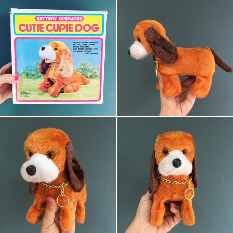 battery operated stuffed dog