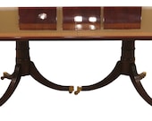 30426EC BAKER Stately Homes Collection Banded Mahogany Dining Room Table