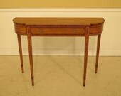44249EC MAITLAND SMITH Inlaid Satinwood 1 Drawer Console Table