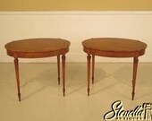 29210E Pair Adam Style Satinwood Inlaid Occasional Tables