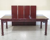 L43693EC KINDEL Chippendale Mahogany Carved Leg Dining Room Table