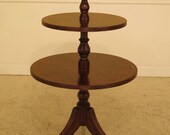 30135EC MAITLAND SMITH Large 3 Tier Mahogany Dumbwaiter Table