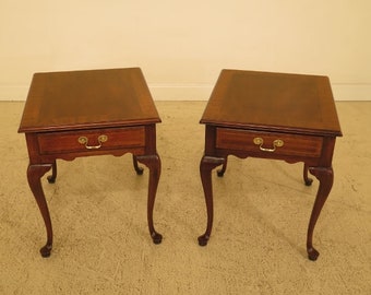 45672ec pair councill craftsmen 1 drawer mahogany living room end tables - Antique Mahogany End Tables 45672ec pair councill craftsmen 1 drawer mahogany living room end tables - Antique Mahogany End Tables