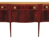F46983EC Antique Custom Made Inlaid Mahogany Federal Sideboard